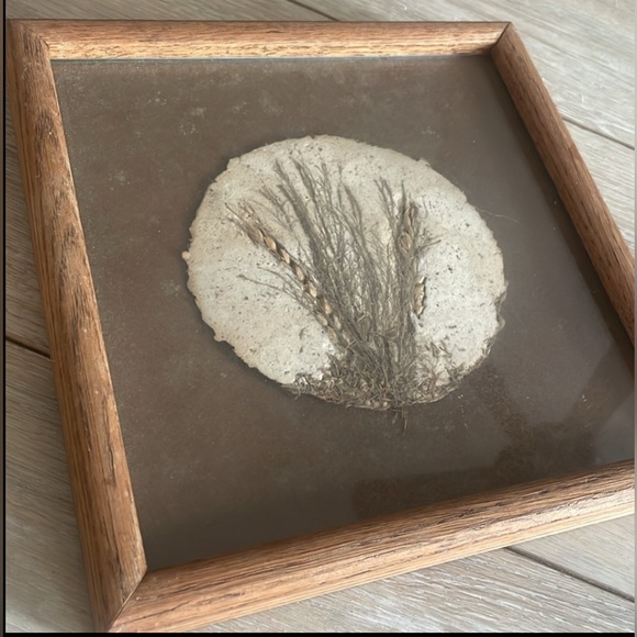 Handmade, paper, fiber art. Natural floral theme. Gorgeous texture and colors. - Picture 1 of 7